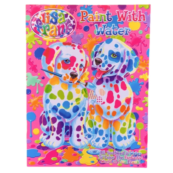 NEW Lisa Frank Paint with Water Dalmatian Spotty Dotty Activity Paperback Book - Picture 1 of 4